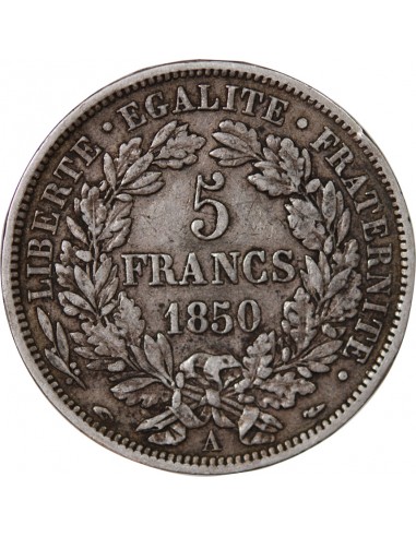 5 francs Argent 1850 A Paris