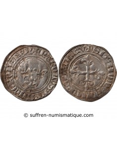 Charles VI Gros Argent 1417 Tournai