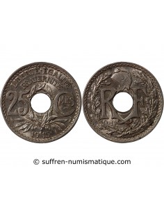 25 centimes Nickel 1915 A Paris