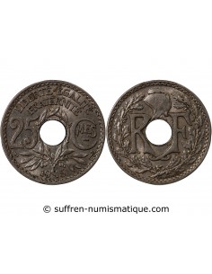 25 centimes Nickel 1915 A Paris