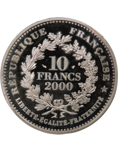 MARIANNE CHAPLAIN - 10 FRANCS ARGENT BE 2000