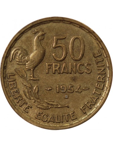 50 francs Bronze-Alu 1954 B Beaumont - Le Roger