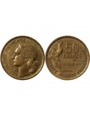 50 francs Bronze-Alu 1954 B Beaumont - Le Roger