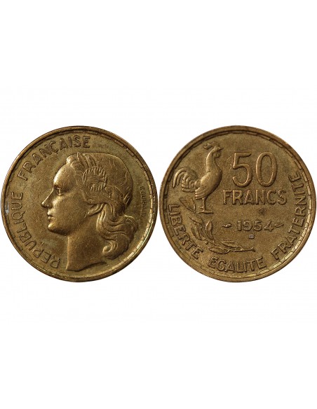 50 francs Bronze-Alu 1954 B Beaumont - Le Roger
