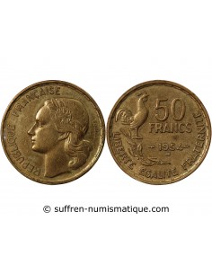 50 francs Bronze-Alu 1954 B Beaumont - Le Roger