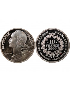 MARIANNE DE LAGRIFFOUL - 10 FRANCS ARGENT BE 2000 2