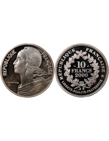 MARIANNE DE LAGRIFFOUL - 10 FRANCS ARGENT BE 2000