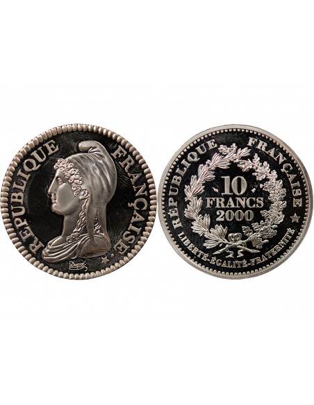 MARIANNE DUPRE - 10 FRANCS ARGENT BE 2000