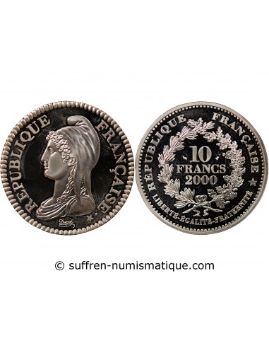 MARIANNE DUPRE - 10 FRANCS ARGENT BE 2000