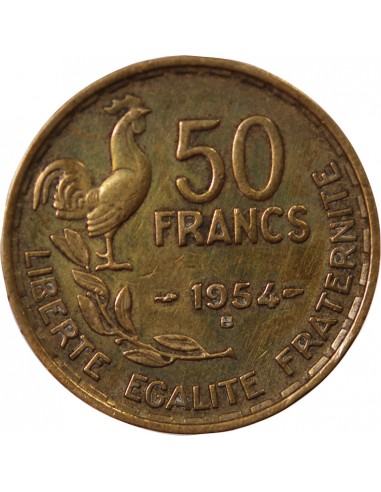 50 francs Bronze-Alu 1954 B Beaumont - Le Roger