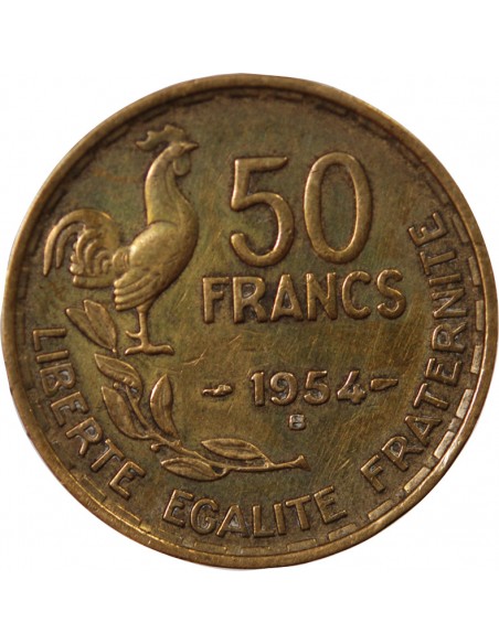 50 francs Bronze-Alu 1954 B Beaumont - Le Roger