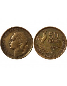 50 francs Bronze-Alu 1954 B Beaumont - Le Roger 2
