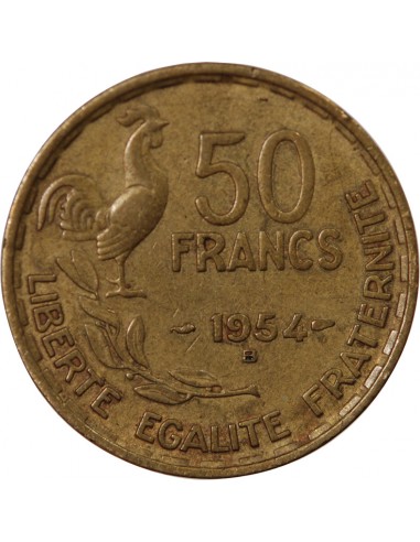 50 francs Bronze-Alu 1954 B Beaumont - Le Roger