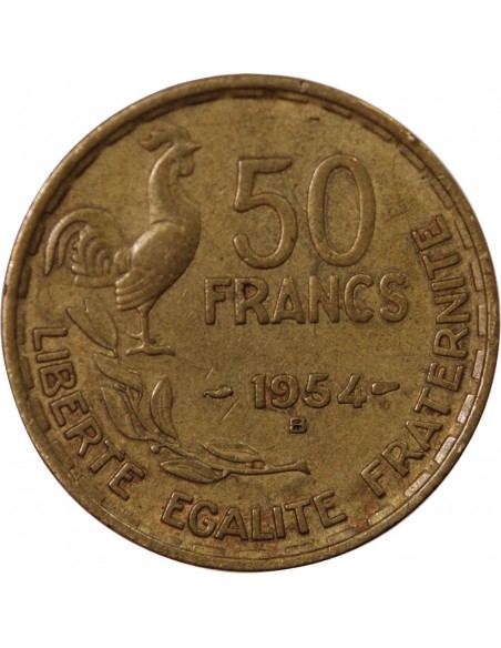 50 francs Bronze-Alu 1954 B Beaumont - Le Roger