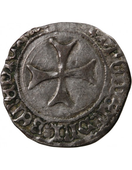 Duché de Bretagne François II de Bretagne A la Targe 1 blanc Billon 1458-1488 T Nantes