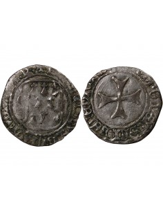 Duché de Bretagne François II de Bretagne A la Targe 1 blanc Billon 1458-1488 T Nantes 2