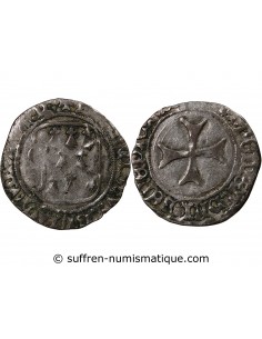 Duché de Bretagne François II de Bretagne A la Targe 1 blanc Billon 1458-1488 T Nantes