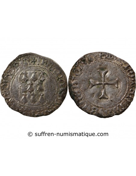 DUCHÉ DE BRETAGNE, FRANCOIS II - BLANC A LA TARGE 1458 / 1488 RENNES