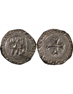 Duché de Bretagne François II de Bretagne A la Targe 1 blanc Billon 1458-1488 9 Rennes 2