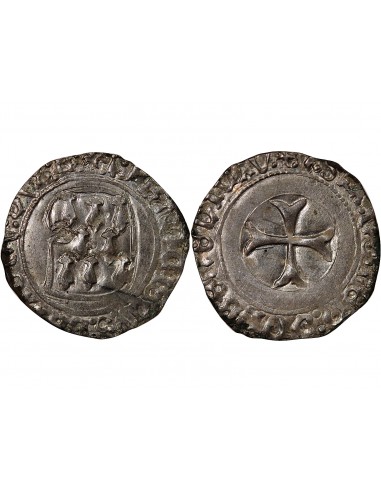 Duché de Bretagne François II de Bretagne A la Targe 1 blanc Billon 1458-1488 9 Rennes
