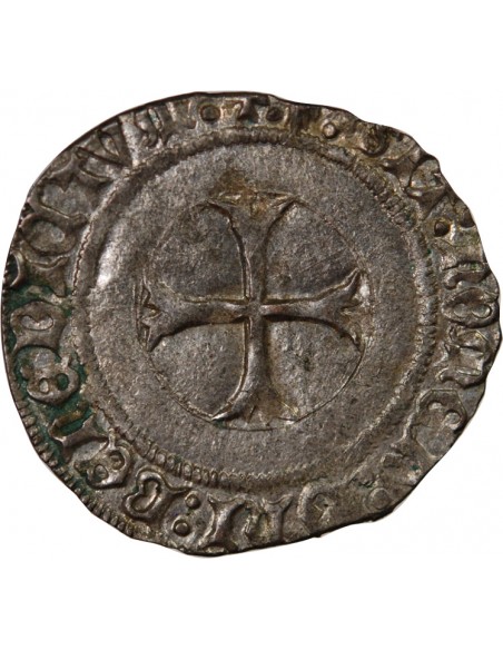 Duché de Bretagne François II de Bretagne A la Targe 1 blanc Billon 1458-1488 9 Rennes