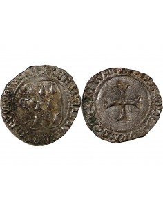 Duché de Bretagne François II de Bretagne A la Targe 1 blanc Billon 1458-1488 9 Rennes 2