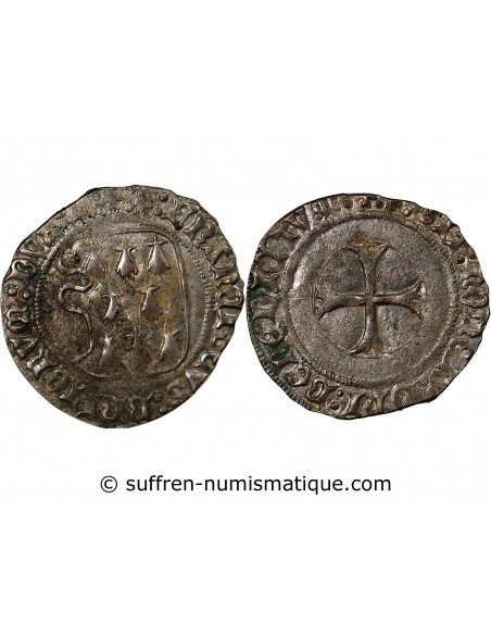 Duché de Bretagne François II de Bretagne A la Targe 1 blanc Billon 1458-1488 9 Rennes