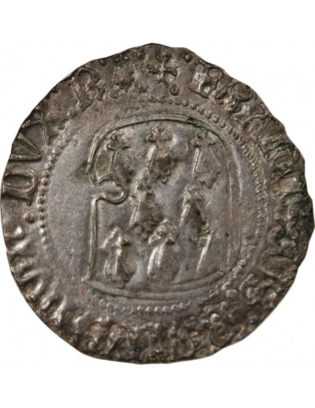 DUCHÉ DE BRETAGNE, FRANCOIS II - BLANC A LA TARGE 1458 / 1488 RENNES