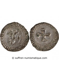 DUCHÉ DE BRETAGNE, FRANCOIS II - BLANC A LA TARGE 1458 / 1488 RENNES