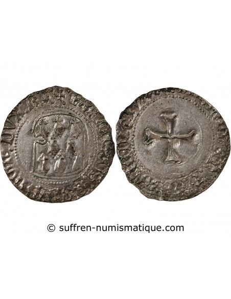 DUCHÉ DE BRETAGNE, FRANCOIS II - BLANC A LA TARGE 1458 / 1488 RENNES