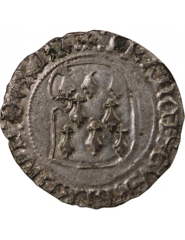 François II de Bretagne Blanc à la Targe Billon 1458-1488 9 Rennes