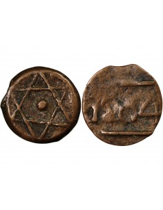 Maroc Mohammed IV 2 falus Bronze 1284 (1867-1868) 2
