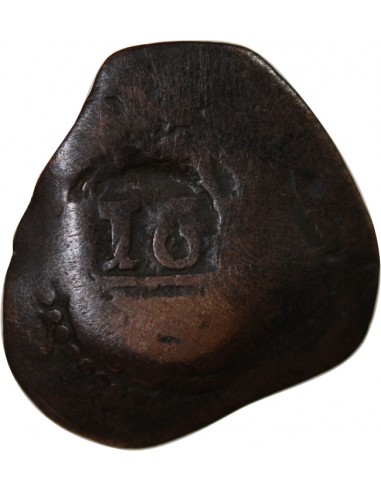 Espagne Philippe IV 4 Maravedis Cuivre 1654-1655 Grenade