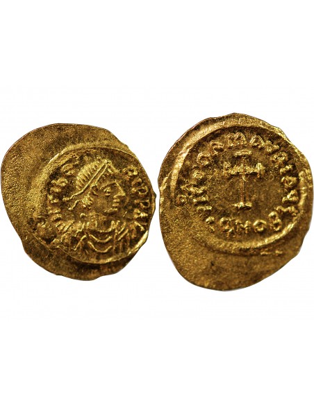 MAURICE TIBERE - TREMISSIS OR 582 / 602 CONSTANTINOPLE﻿