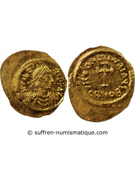 MAURICE TIBERE - TREMISSIS OR 582 / 602 CONSTANTINOPLE﻿