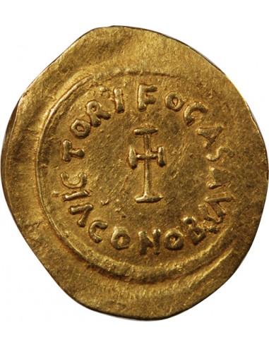 Empire Byzantin Phocas 1 tremissis Or 607-609 Constantinople