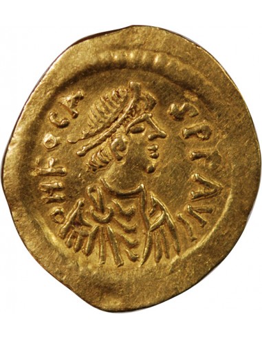 Empire Byzantin Phocas 1 tremissis Or 607-609 Constantinople