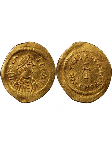 Empire Byzantin Phocas 1 tremissis Or 607-609 Constantinople