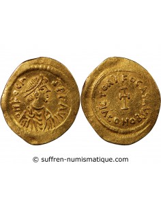 Empire Byzantin Phocas 1 tremissis Or 607-609 Constantinople