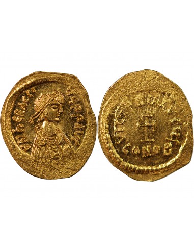 HERACLIUS  - TREMISSIS OR 610 / 613 CONSTANTINOPLE