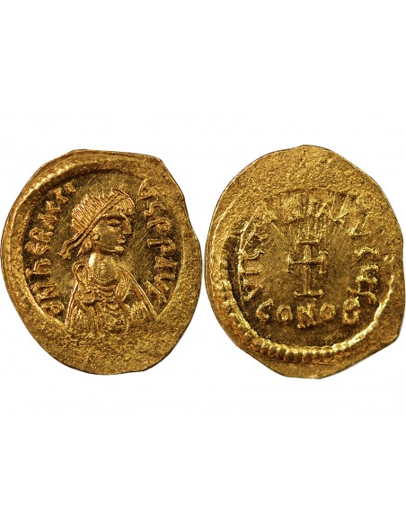 HERACLIUS  - TREMISSIS OR 610 / 613 CONSTANTINOPLE
