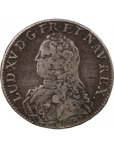 LOUIS XV - ECU AUX BRANCHES D'OLIVIER 1726 E TOURS