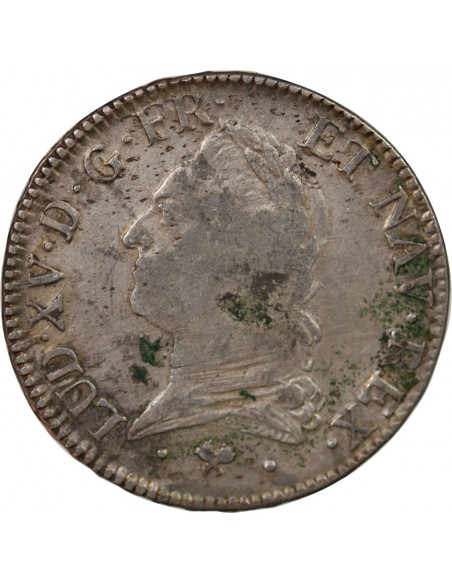 LOUIS XV - ÉCU ARGENT A LA VIEILLE TÊTE 1774 L BAYONNE