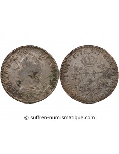 LOUIS XV - ÉCU ARGENT A LA VIEILLE TÊTE 1774 L BAYONNE