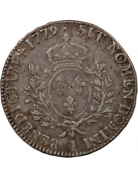 lOUIS XVI - ÉCU ARGENT AUX RAMEAUX D'OLIVIER 1779 I LIMOGES