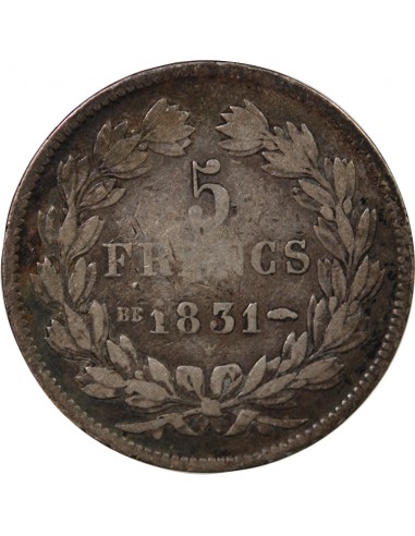 Louis-Philippe Ier 5 francs Argent 1831 BB Strasbourg