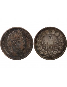 Louis-Philippe Ier 5 francs Argent 1831 BB Strasbourg 2