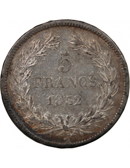 LOUIS PHILIPPE﻿ - 5 FRANCS ARGENT 1832 A PARIS "Type Domard, 2e Retouche"