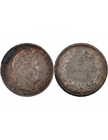 LOUIS PHILIPPE﻿ - 5 FRANCS ARGENT 1832 A PARIS "Type Domard, 2e Retouche"
