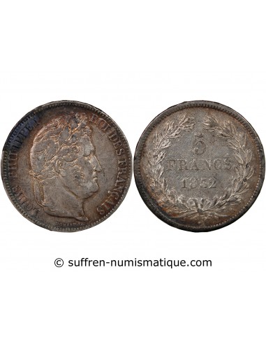 LOUIS PHILIPPE﻿ - 5 FRANCS ARGENT 1832 A PARIS "Type Domard, 2e Retouche"